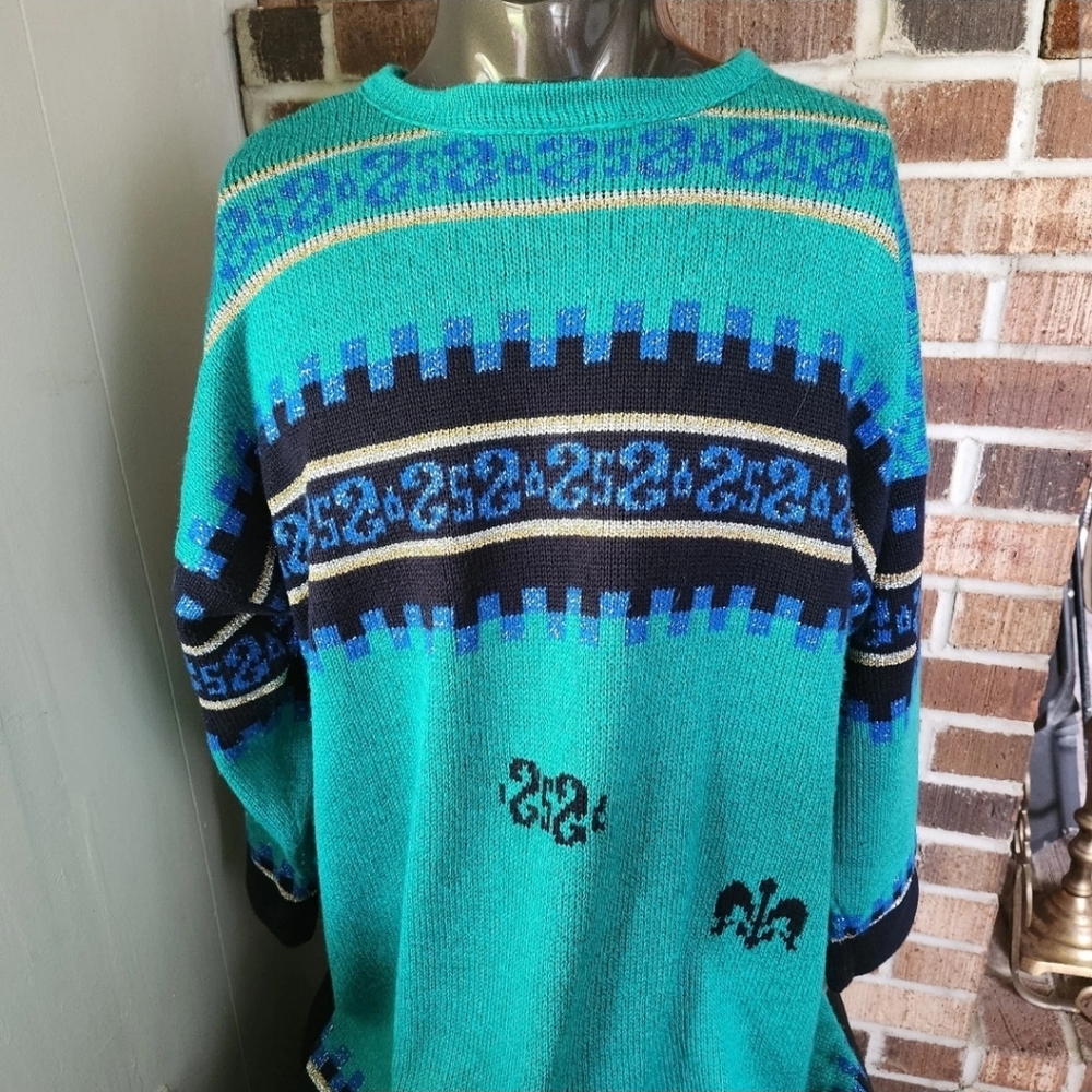 Vintage Oversized Boxy Avant-Garde Knit Sweater 80s-90s Handmade Europe
